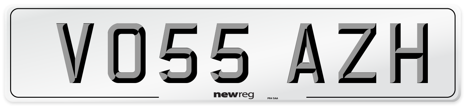 VO55 AZH Number Plate from New Reg